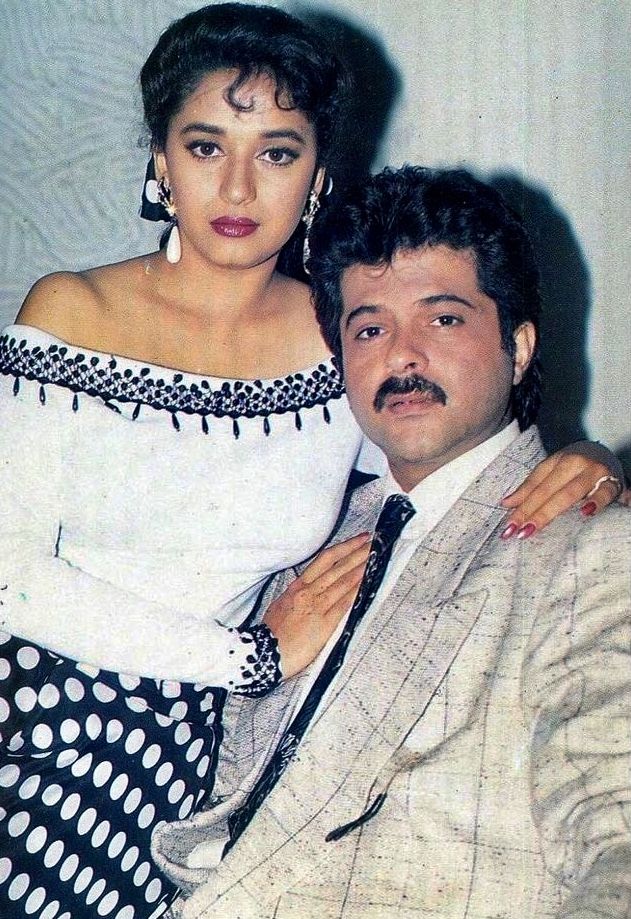 Anil Kapoor with Madhuri Dixit
